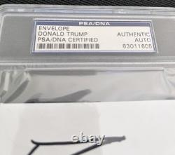 Enveloppe signée certifiée PSA/DNA de Donald Trump, signature complète de président