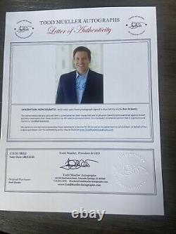 Gouverneur Ron DeSantis - Photo signée 8 X 10 avec lettre d'authenticité COA authentique