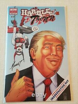 Hardlee Thin #1 Donald Trump Variante Cover 37/50 Htf! Rare Signed Marat Nm