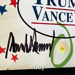 Image authentique signée par Donald Trump et JD Vance avec certificat d'authenticité