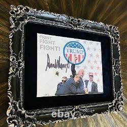 Image encadrée signée de Donald Trump avec certification d'authenticité MAGA RNC