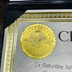 Image encadrée signée de Donald Trump avec certification d'authenticité MAGA RNC