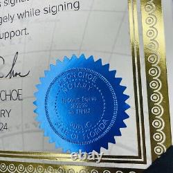 Image encadrée signée de Donald Trump avec certification d'authenticité MAGA RNC