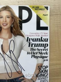 Impression de couverture de magazine 8x10 avec autographe d'Ivaka Trumo Donald Trump