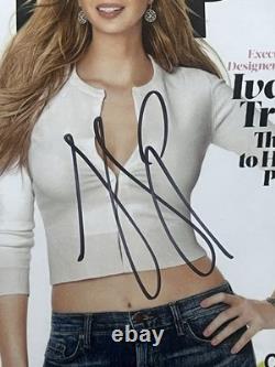 Impression de couverture de magazine 8x10 avec autographe d'Ivaka Trumo Donald Trump