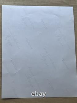 Impression de couverture de magazine 8x10 avec autographe d'Ivaka Trumo Donald Trump