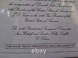 Invitation signée de Donald Trump très rare et chapeau en tricot du jour de l'inauguration