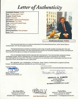 Jc&c Donald Trump Autographe Signé Photographie Couleur Certifiée Par Jsa