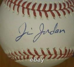 Jim Jordan A Signé L'omlb Baseball Bas Coa #v47989 Député Beckett Donald Trump