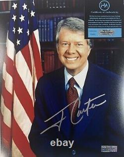 Jimmy Carter, Président des États-Unis, Photo authentique signée 10x8 HGA COA