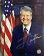 Jimmy Carter, Président Des États-unis, Photo 10x8 Authentiquement Signée Avec Certificat D'authenticité De Ssc