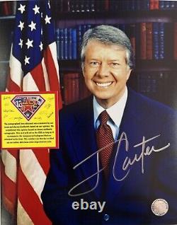 Jimmy Carter, président des États-Unis, photo 10x8 authentiquement signée avec certificat d'authenticité de SSC