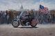 Jon Mcnaughton Maga Ride 30x45 S/n L/e Canvas Donald Melania Trump Sur Moto