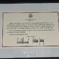 Joyeux 100e anniversaire, historique, lettre signée autographiée de DONALD TRUMP