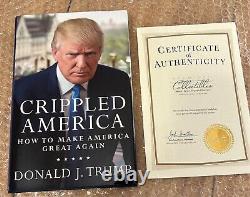 L'Amérique Handicapée par Donald J. Trump, COA, Première Édition et numéro 393/10,000