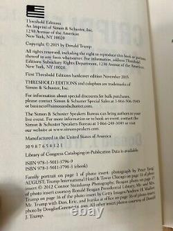 L'Amérique Handicapée par Donald J. Trump, COA, Première Édition et numéro 393/10,000