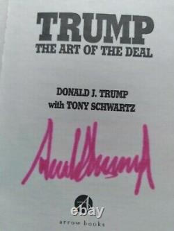 L'art Du Deal Paperback Autographié Par Donald Trump Avec Coa