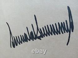 L'art Du Retour Autographié Donald Trump