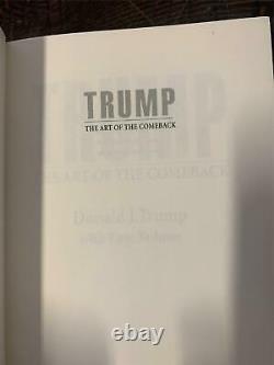 L'art Du Retour Par Le Président Donald J. Trump Signé La Première Édition 1997