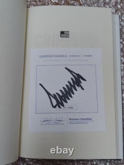 LIVRE 'AMÉRIQUE HANDICAPÉE' DE DONALD TRUMP NUMÉROTÉ 119/10000 SIGNÉ AVEC CERTIFICAT D'AUTHENTICITÉ