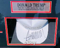 Le Président De Psa / Dna, Donald Trump, Dédicacé Autographié, Fait De L’amérique Un Chapeau