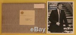 Le Président Donald J Trump A Signé Une Photo 8x10 Avec Une Enveloppe Org 5 Août 1993 Rare