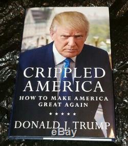 Le Président Donald J Trump Signé 6201/10 000 Crippled Amérique Du Livre Premiere Coa
