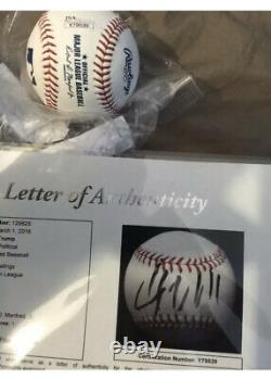 Le Président Donald J. Trump Signé Autographe Romlb Baseball Jsa Certifié Loa