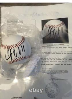 Le Président Donald J. Trump Signé Autographe Romlb Baseball Jsa Certifié Loa