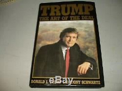 Le Président Donald J. Trump The Art Of The Deal (relié, 1987) Ont Signé, Vg +