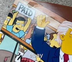 Le Président Donald Trump A Signé 11x14 Simpsons Photo États-unis 2024 Maga Jsa