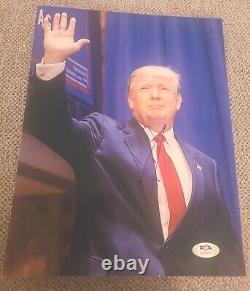 Le Président Donald Trump A Signé 8x10 Photo Psa/dna Loa Authentic #aj04877 Potus 45
