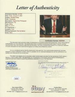 Le Président Donald Trump A Signé Autograph 8x10 Photo L'apprenti Maga 2024 Jsa