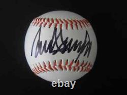 Le Président Donald Trump A Signé Autographied Baseball Avec Certified Coa
