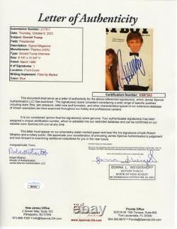 Le Président Donald Trump A Signé L'autographe Mars 1990 Playboy Magazine Maga Jsa Coa
