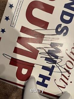 Le Président Donald Trump A Signé La Campagne Autographiée Sign Jsa Coa