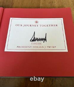 Le Président Donald Trump A Signé Notre Voyage Ensemble Authentic Sold Out Book Auto