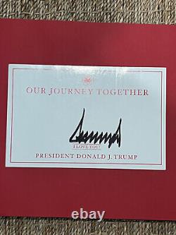 Le Président Donald Trump A Signé Notre Voyage Ensemble Coa Authentic Sold Out Book