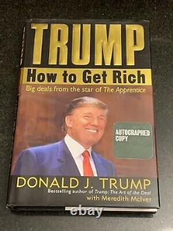 Le Président Donald Trump Autographié Signé Comment Obtenir Un Livre Riche 2020 + Don Jr