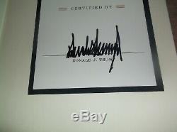 Le Président Donald Trump Autographié The Art Of The Deal Signé Signature Pleine