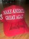 Le Président Donald Trump Dédicacé Make America Great Again Hat Official