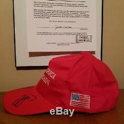 Le Président Donald Trump Et Ivanka Trump Autographié Maga Hat Authentique