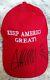 Le Président Donald Trump / Ivanka Trump Make America Great Encore Une Fois Chapeau Signé Coa
