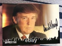 Le Président Donald Trump Le Carte D'apprentissage Certifié Autographe 45 Le Président