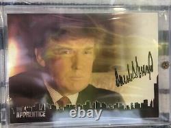 Le Président Donald Trump Le Carte D'apprentissage Certifié Autographe 45 Le Président