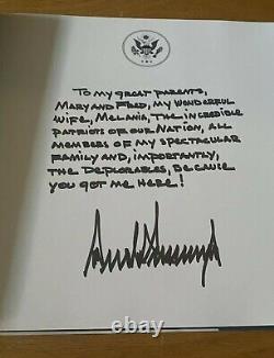Le Président Donald Trump Livre Notre Voyage Ensemble Non Signé À La Main Rare Copy
