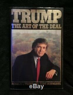 Le Président Donald Trump Livre Signée À La Main Autographié The Art Of The Deal