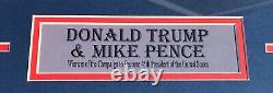 Le Président Donald Trump & Mike Pence Signé Affiche D'affiche Autographiée Beckett Maga