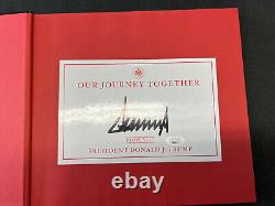 Le Président Donald Trump Signé À La Main Autographe Notre Voyage Ensemble Livre Jsa Loa