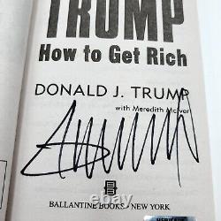 Le Président Donald Trump Signé À La Main Autographié Comment Obtenir Un Livre Riche Avec Coa
